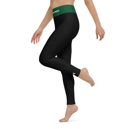 ALONSO BLACK/GREEN - Yoga Leggings